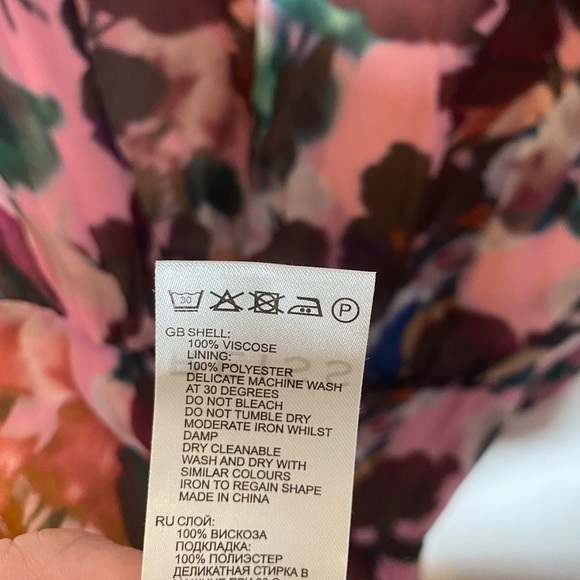 NWT Reiss Josephine Floral printed mini dress - Picture 8 of 8